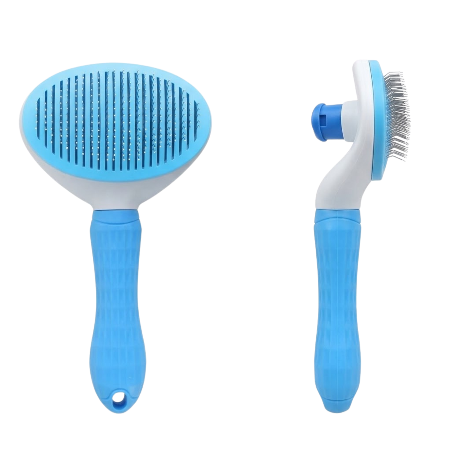 brosse pour chat bleue