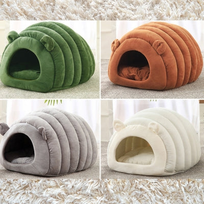 chat panier vert caramel blanc et gris