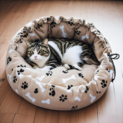 coussin pour chat café chat relaxant dedans