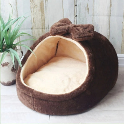 lit pour chaton marron chocolat