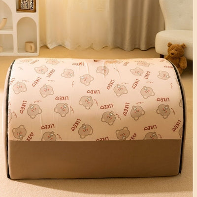 maison chat  caramel vue de côté