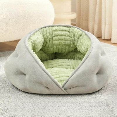 niche chat sur tapis dans salon