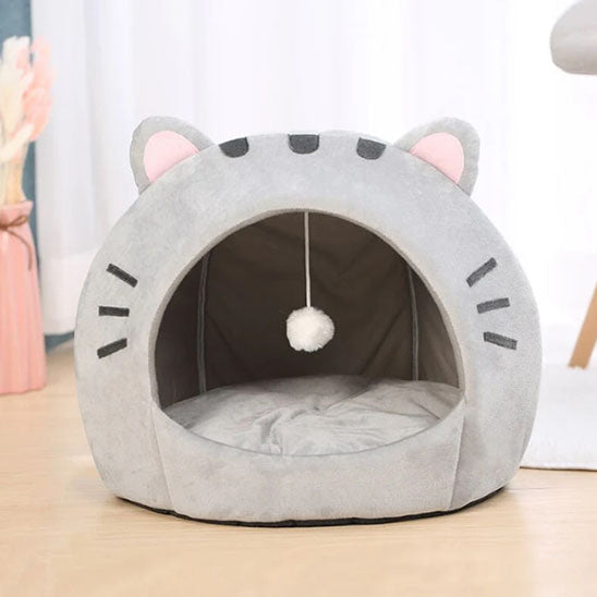 niche pour chat vue de face dome felin