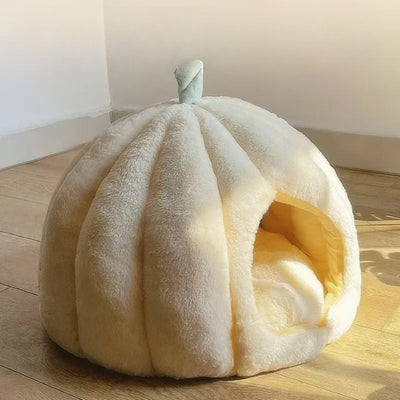 niche pour chaton blanc cassé