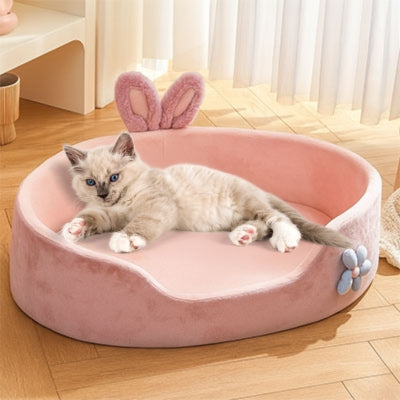panier pour chat chaton detendu confortablement dedans