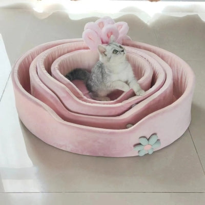 panier pour chat chaton nis dans plusieurs paniers un dans autre