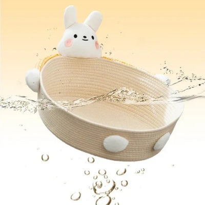 panier pour chat design lapin lavable
