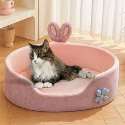 panier pour chat maine coon detendu paisiblement dedans