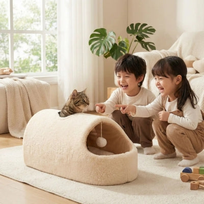 bangal sort tête deuxième trou cocon pour chat enfants rient