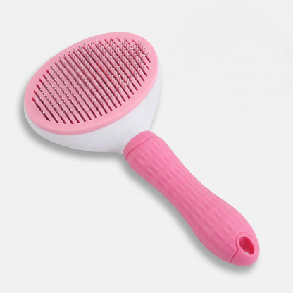 brosse pour chat rose