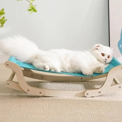 chat en detente paisible sur hamac chat suspendu