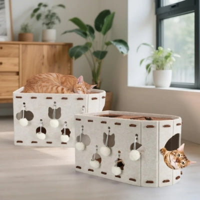 chat endormi haut cocon pour chat autre caché autre cocon