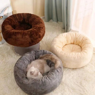 chat lové couffin pour chat gris perle couffins creme marron chocolat