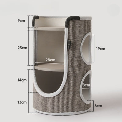 chat maison gris sans coussins