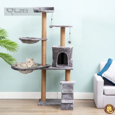 chat relaxant dans hamac pour chat hamaczen suspendu arbre chat