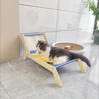 chat se repose sur hamac pour chat sur pied
