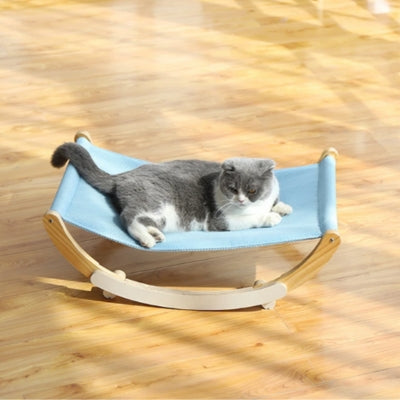 chaton en detente paisible sur hamac à chat