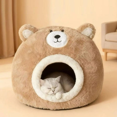 chaton fait sa sieste dans couffin chaton 