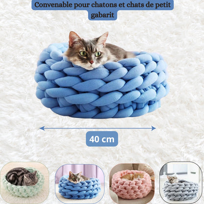 chaton panier dimensions 40 cm quatre coloris disponibles