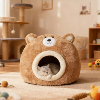 chaton relaxant dans couffin chaton dans salon