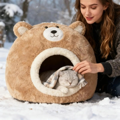 chaton somnolant couffin chaton maîtresse le couvrant