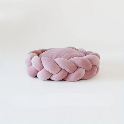 couffin pour chat couleur rose poudré