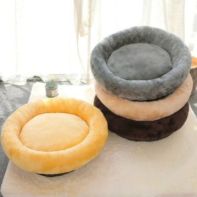 couffin pour chat gris abricot café jaune poussin