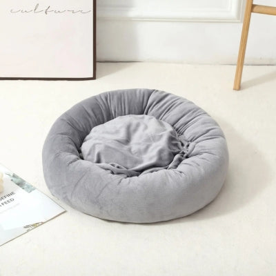 couffin pour chat gris perle