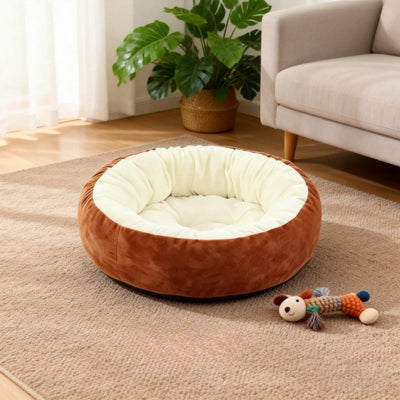 couffin pour chat marron canelle