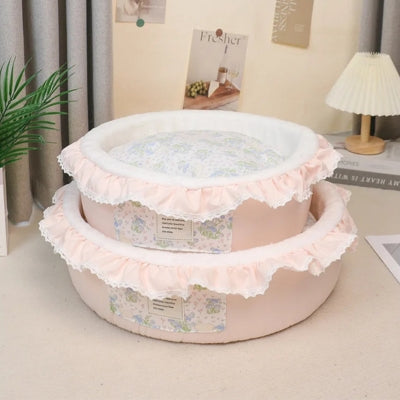 couffin pour chat rose petit dans moyen