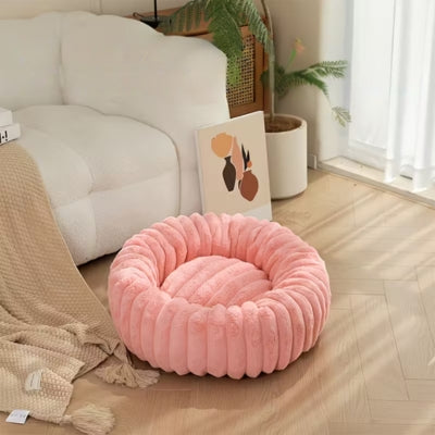 couffin pour chat rose