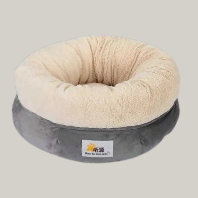 coussin chaton gris taupe