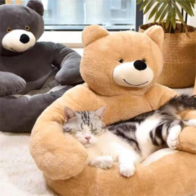 coussin pour chat chat dort profondement dessus