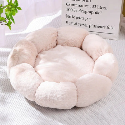 coussin pour chat crème