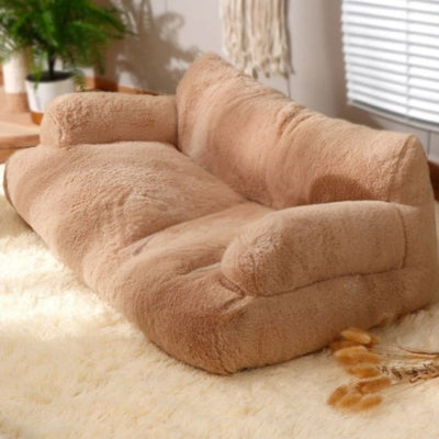 coussin pour chat orange poudré