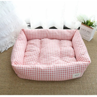 coussin pour chat rose coussin face toile