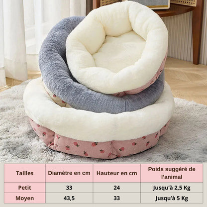 coussin pour chaton deux tailles trois coloris tableau dimensions