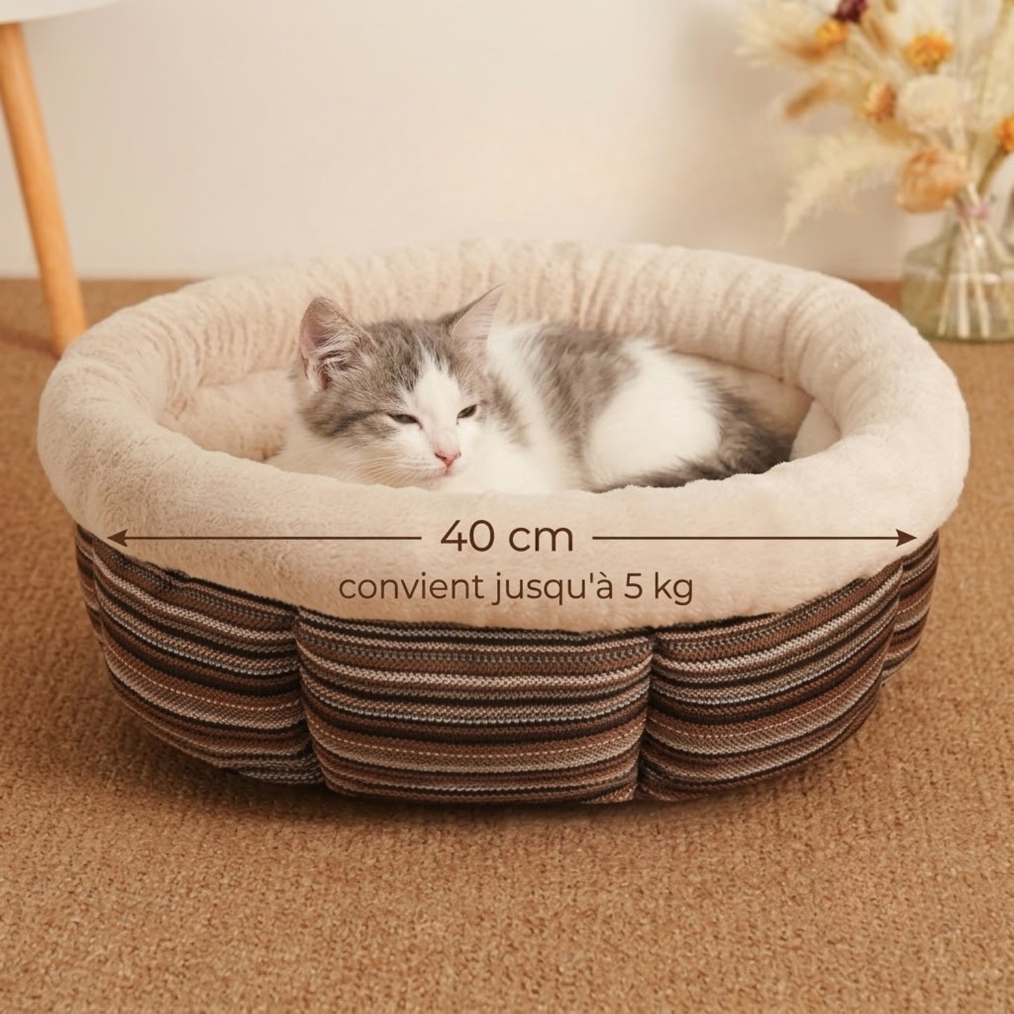 Coussin pour chaton, dimensions 40 cm, convient jusqu'à 5 kg