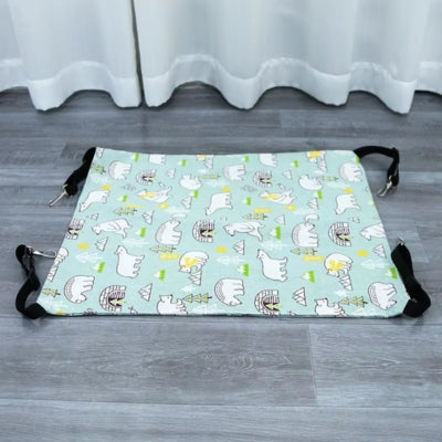 hamac à chat vert d'eau ours polaire