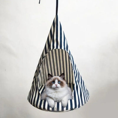 hamac chat bleu marin