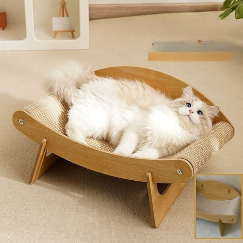 hamac chat chat relaxant confortablement dessus