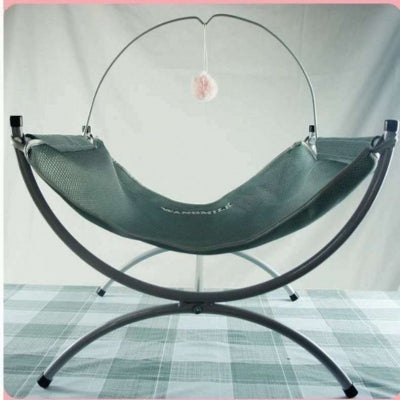 hamac chat gris tissu été printemps