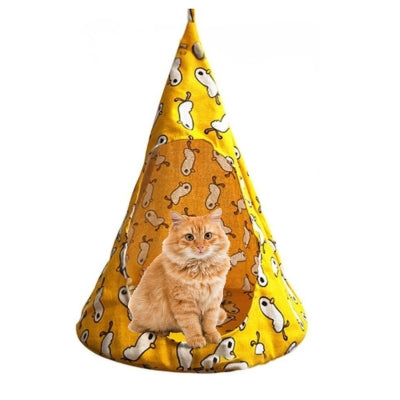 hamac chat jaune poussins