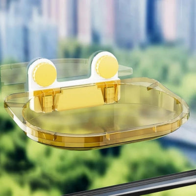 hamac chat suspendu jaune transparent