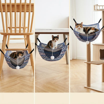 hamac chaton installation chaise table arbre à chat chaton dedans