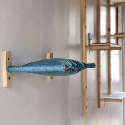 hamac pour chat bleu ciel