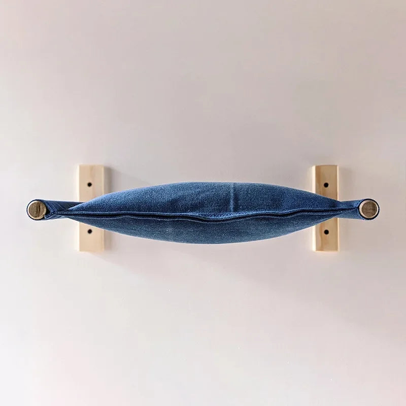 hamac pour chat bleu océan