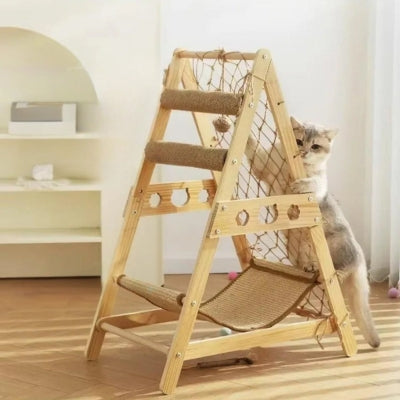 hamac pour chat chat s'étirant