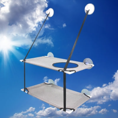 hamac pour chat fenetre gris