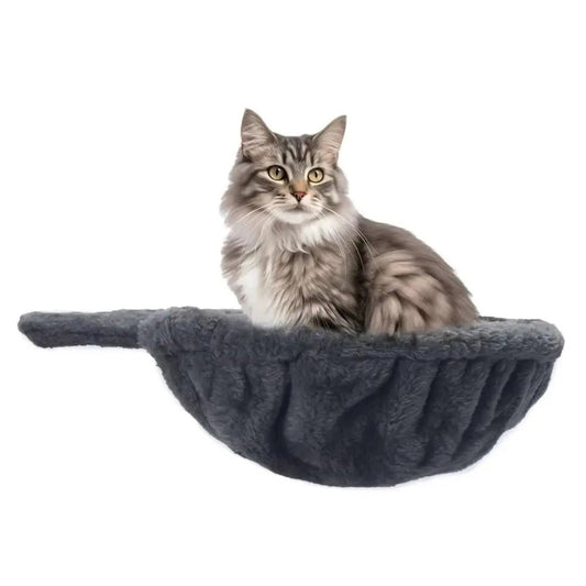 hamac pour chat hamaczen gris achat assis dessus